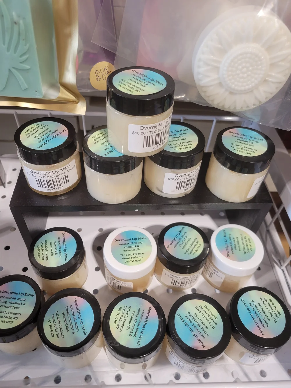 TLC Body Products Handcrafted All-Natural Overnight Lip Mask- Jamaice Escape